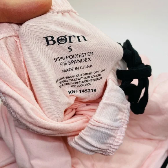 NWT Born Pajama Set Extra Soft Pink/Black Sizes Available S, M, L, XL